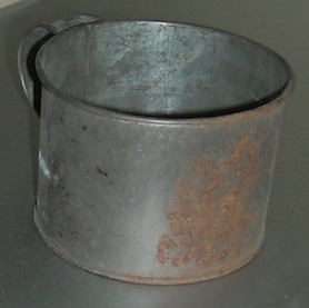 Civil War Short Tinned Iron Cup
